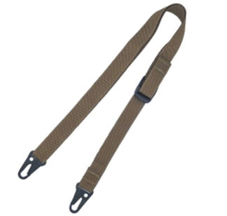 Sport Ridge 1 in 2-Point Rifle Sling with HK Snap Hooks, Coyote