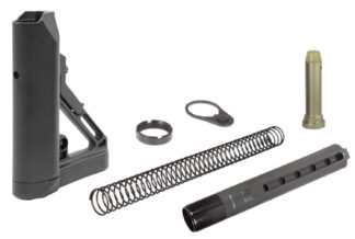 Leapers UTG PRO Model 4 S1 Mil-Spec Stock Kit, 6-Position, Black Synthetic, for AR-15/M16