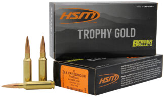 HSM Trophy Gold 6.5 Creedmoor 140 gr Berger Hybrid Tactical Open Tip Match (20-Round Box)