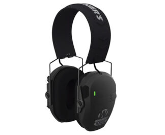 Walkers Razor Rechargeable Electronic Over-the-Head Earmuff, Black