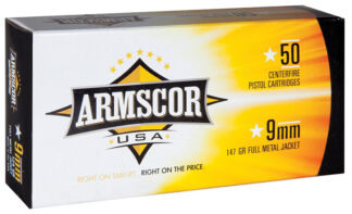 Armscor 9mm 147gr FMJ 50rd