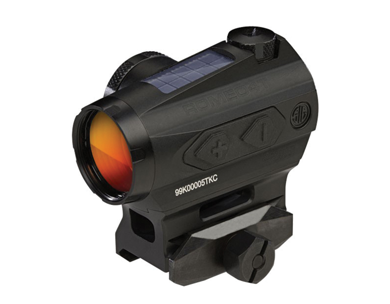 SIG Sauer Romeo4T Compact Red Dot Sight 1x20mm Black, Solar, Ballistic Circle Dot