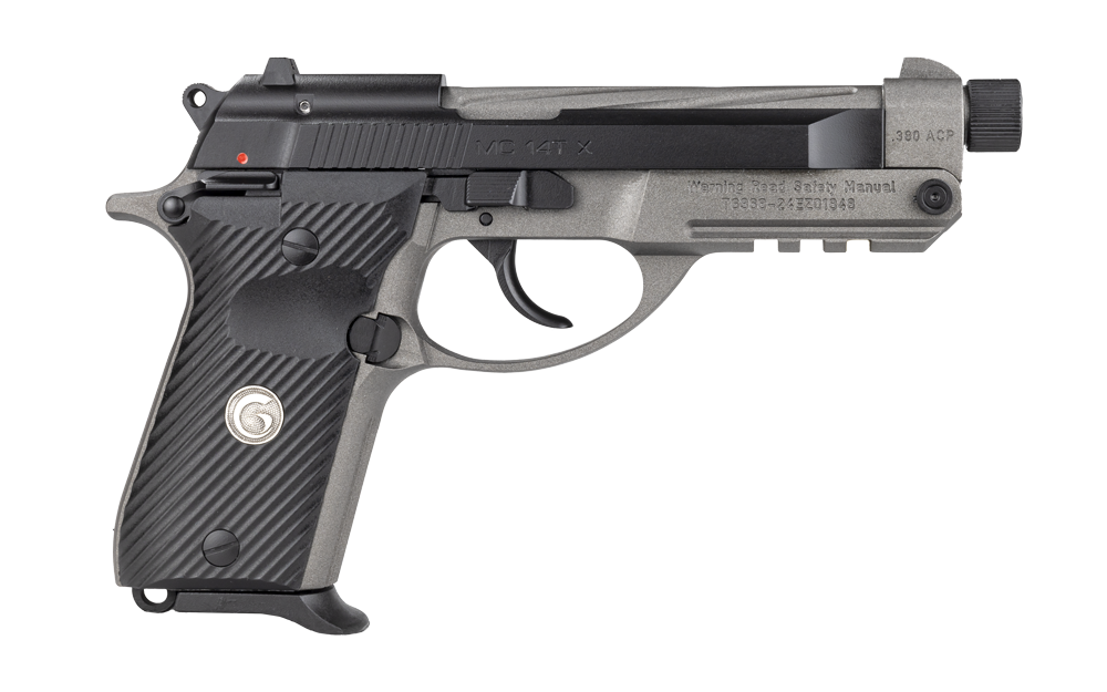 European American Armory MC14T X Tip-Up .380 ACP, 4.9 in Barrel, 13+1 Rounds, Tungsten Grey/Black