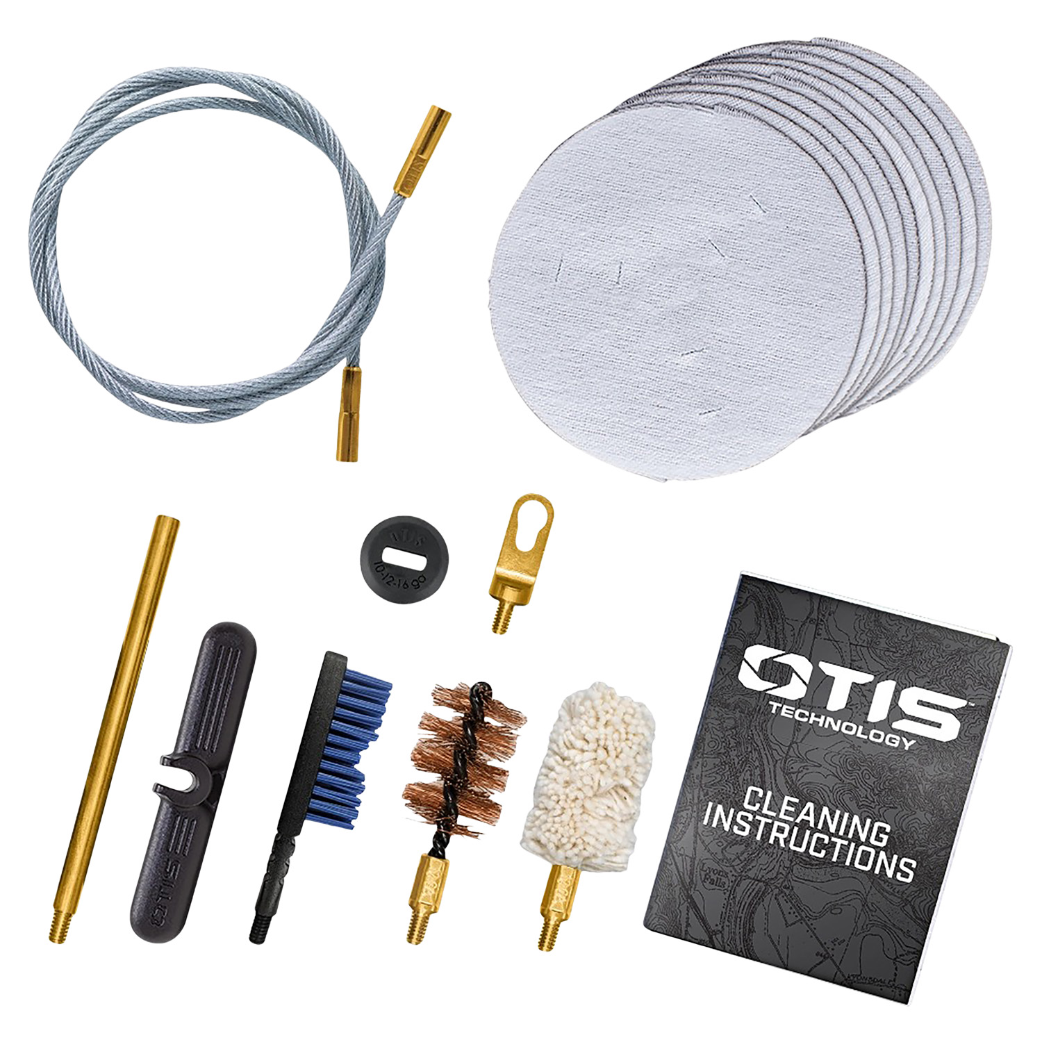 Otis Technologies Patriot Shotgun Cleaning Kit with Memory-Flex Cable, Bronze Brush, 15-Piece Case