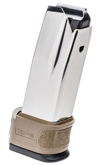 Springfield Armory XD Mod.2 10rd .45 ACP Magazine, Stainless Steel with FDE Sleeve