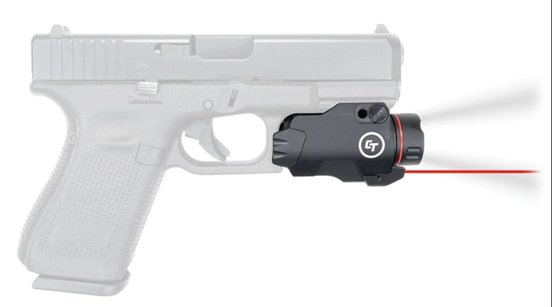 Crimson Trace Rail Master Pro CMR-207 Picatinny/Weaver Mounted Red Laser Tactical Light, Matte Black