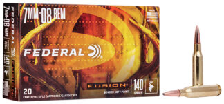 Federal Fusion 7mm-08 Remington 140 gr Bonded Soft Point Boat Tail, 20 Rounds