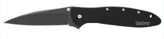 Kershaw Leek Black Folder Knife 3 in 14C28N Steel Blade