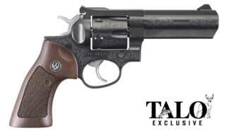 Ruger GP100 Double/Single-Action .357 Magnum 6-Round Blued Revolver with Wood Grips