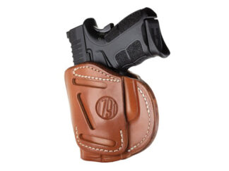 1791 Gunleather 4-Way Holster for Glock 26/27/29/30/33/39, XDS/XD/XDE, Sz 4, Classic Brown, RH
