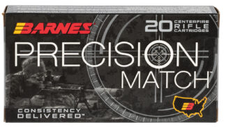 Barnes Precision Match .260 Rem 140 gr Open Tip Match Boat-Tail (20 Rounds)