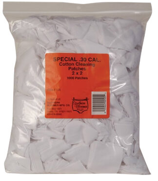 Southern Bloomer Cotton Cleaning Patches 30 Cal, 2x2, 1000/Bag