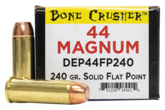 Magnum Research .44 Mag 240gr BoneCrusher Solid Flat Point Ammunition (20 Rounds)