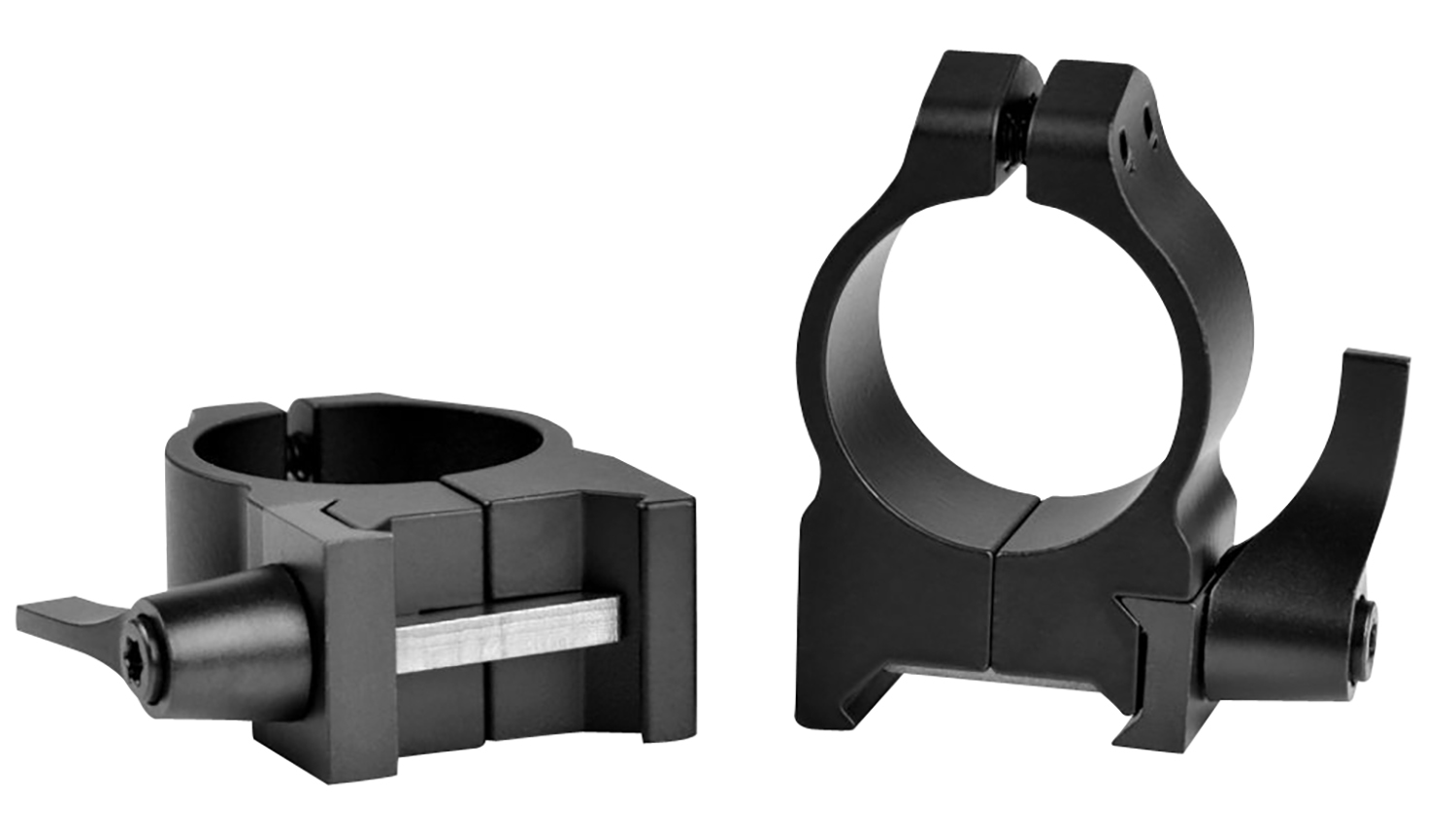 Warne Maxima 201LM 1" Medium Quick Detach Vertical Split Matte Black Scope Rings