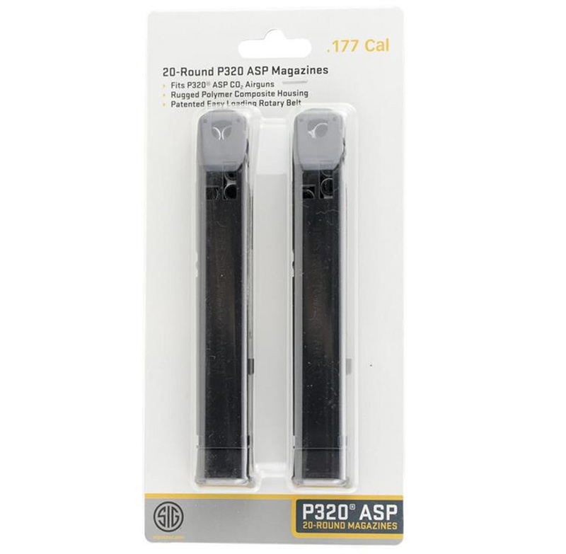Sig Sauer Airgun P320 .177 Caliber Magazine 2-Pack, 20 Rounds