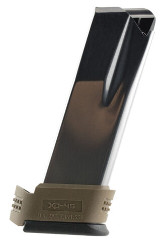 Springfield Armory XD4550 XD Compact .45 ACP 13-Round Detachable Magazine, Stainless Steel/Flat Dark Earth