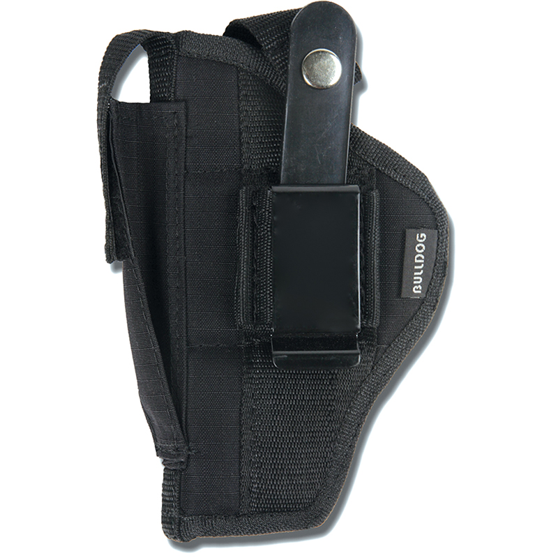 Bulldog Cases Extreme Belt/Clip OWB Holster for Small Frame Revolvers 2-2.5 in, Black Nylon
