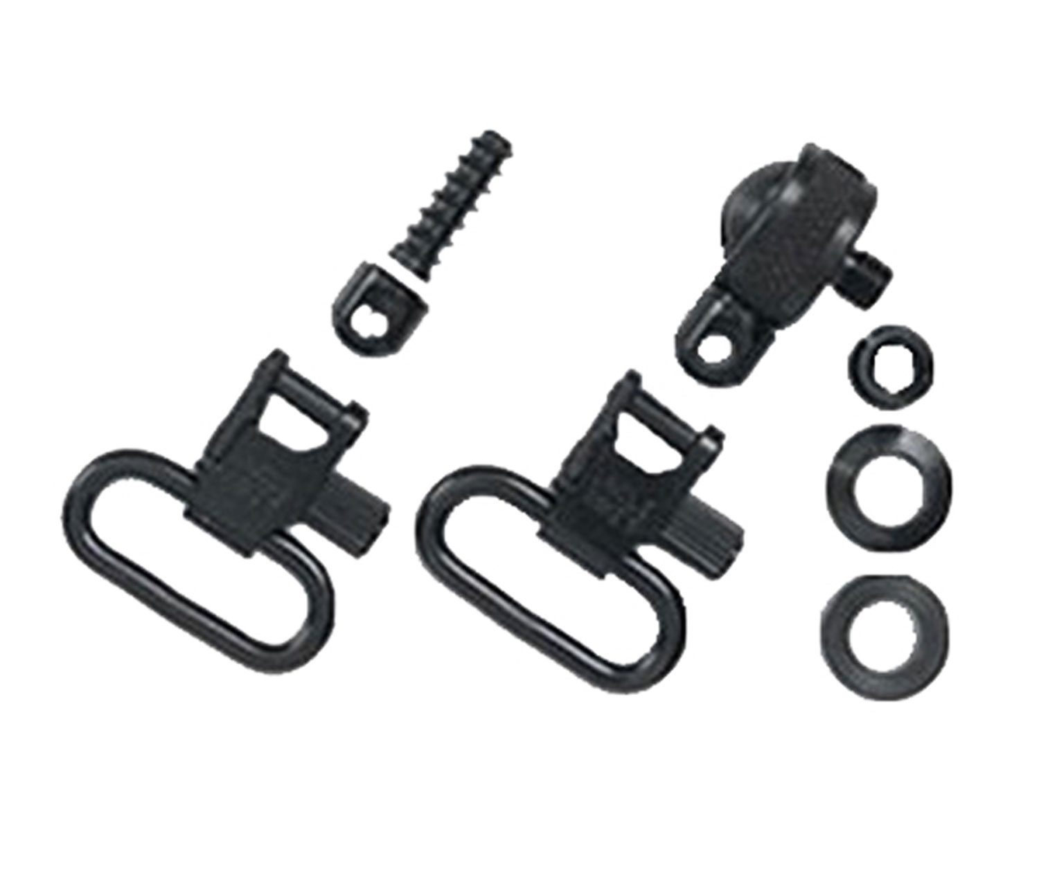 Uncle Mikes Magnum Swivel Set QD Sling Swivels, 1 in Loop, Blued