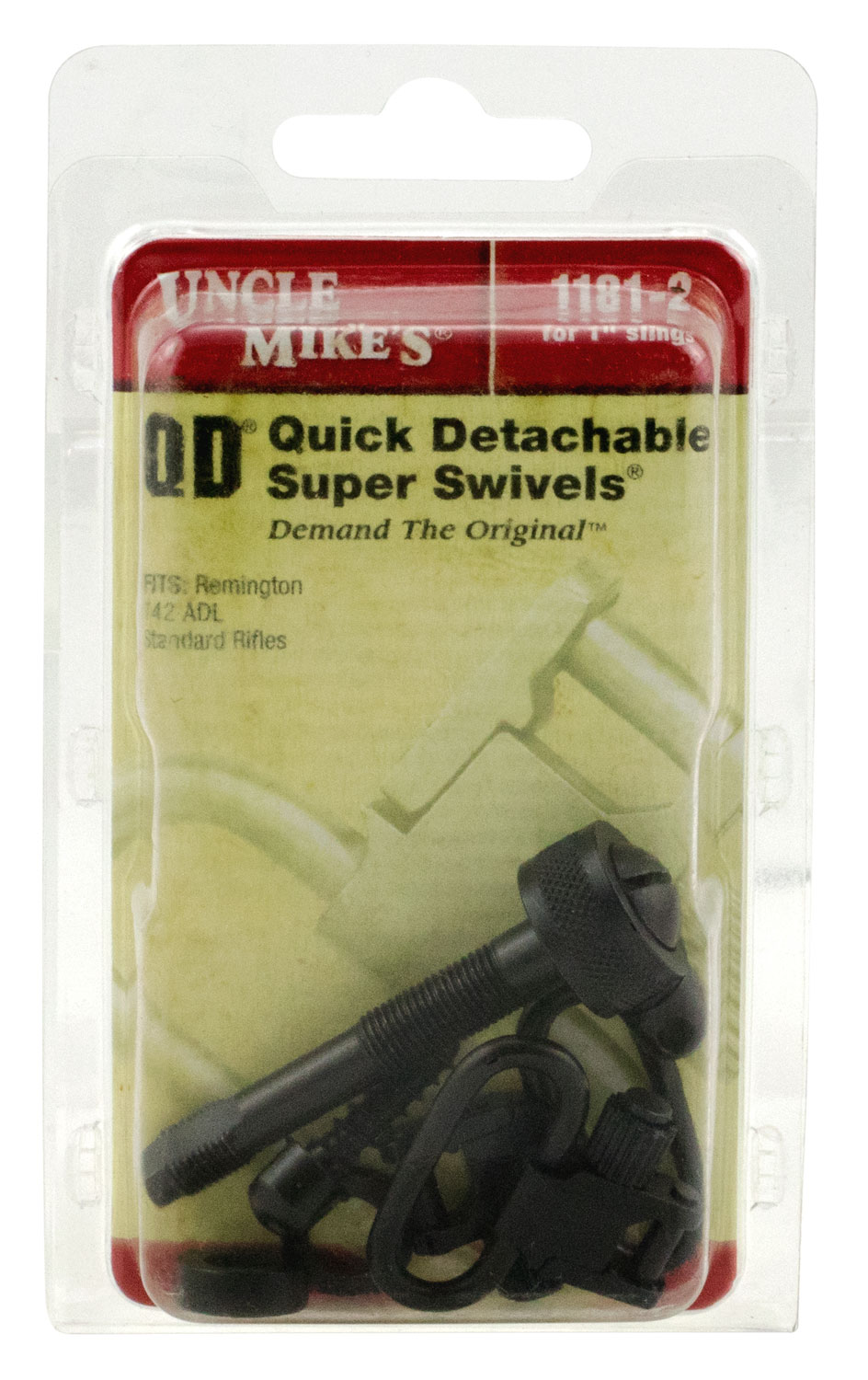 Uncle Mikes Super Swivel Sling Swivel for Remington 742 ADL Adapter Base, Blued, 1" Loop