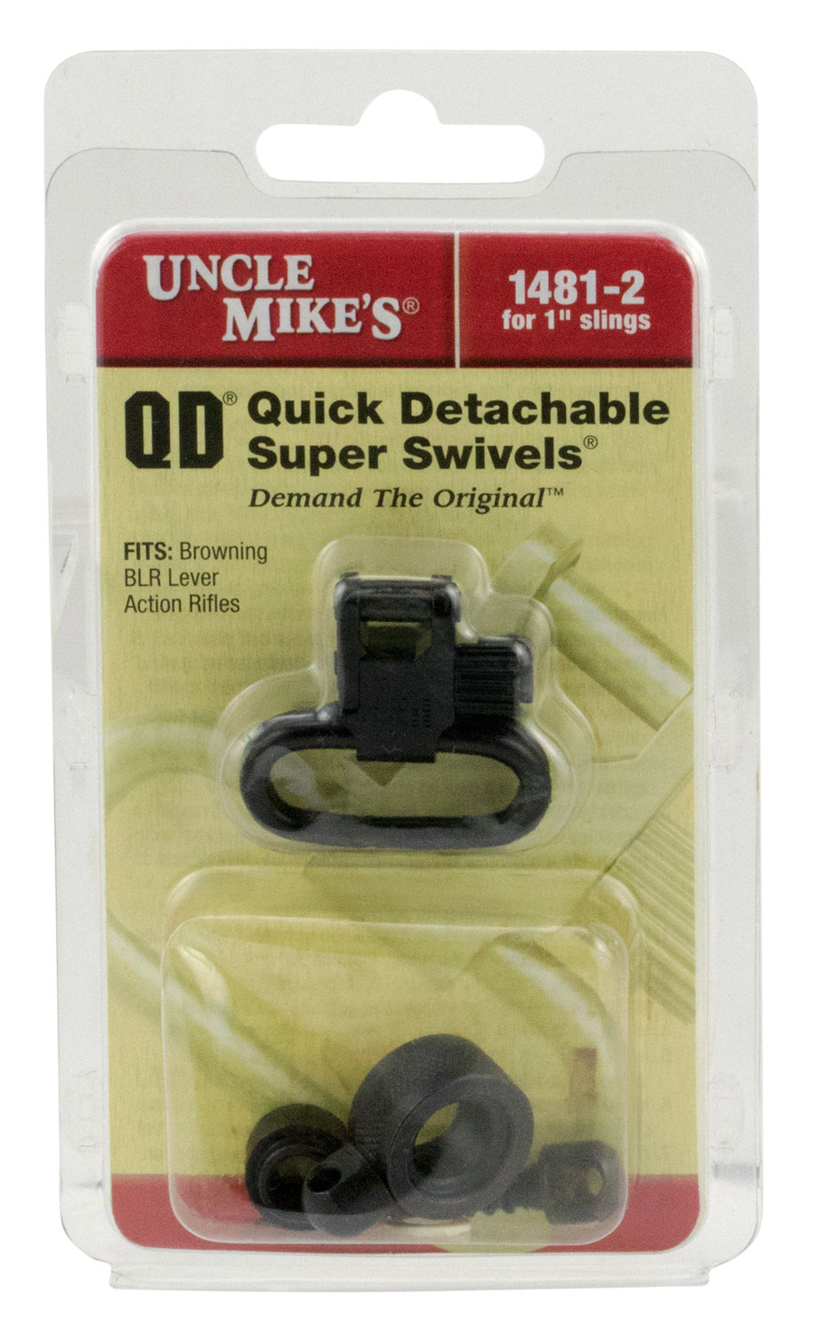 Uncle Mikes 14812 Super Swivel QD Sling Swivel for Browning BLR, Blued, 1 in Loop