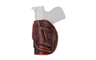 1791 Gunleather 4-Way Holster Vintage Brown, Right Hand, Size 2, Belt Clip