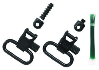 Uncle Mikes 15312 Fore-End Band Sling Swivel Set Quick Detach, 1 in Loop, Blued