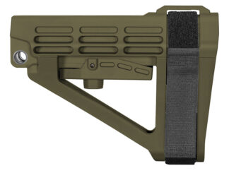 SB Tactical SBA4 Stabilizing Brace, 5-Position Adjustable, OD Green (Tube Not Included)
