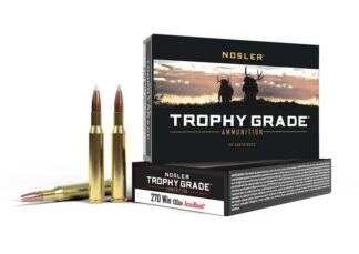 Nosler Trophy Grade .270 Winchester 130-Grain AccuBond Spire Ammo, 20 Rounds