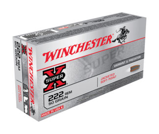 Winchester Super-X .222 Rem 50 Grain Jacketed Soft Point, 20 Rounds