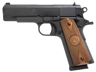 Iver Johnson Falcon .45 ACP 4.25 in Semi-Auto Pistol, Matte Blued, Walnut Grips, 8 Rounds