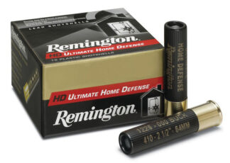 Remington Ultimate HomeDef .410 Bore 3 in #000 Buckshot, 5-Pellet Lead, 15 Rounds Per Box