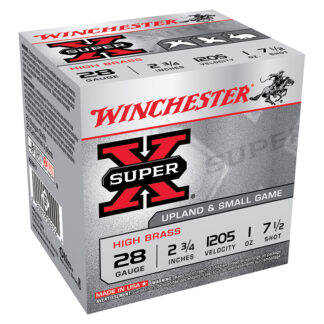 Winchester Super-X 28 Gauge 2.75 in High Brass #7.5 1 oz Lead Shot, 25 Rounds