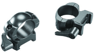 Weaver LeverLok Top Mount Scope Ring, Matte Black, 1 in High
