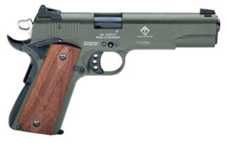 American Tactical / ATI GSG M1911 .22 LR 5 in Threaded Barrel OD Green Walnut Grips