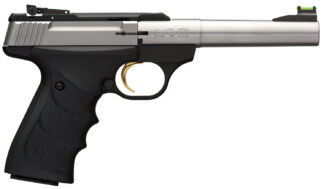 Browning Buck Mark Camper .22 LR, 5.5 in Taper Bull Barrel, Matte Stainless, 10+1