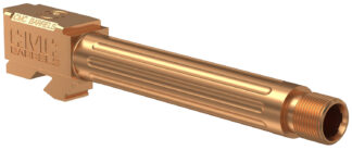 CMC Triggers Match Precision 9mm Luger 4.48 in Fluted Barrel, Threaded 1/2x28, Bronze DLC Finish, Glock 17