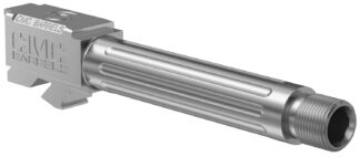 CMC Triggers Match Precision 9mm Luger 4.01 in Fluted Threaded Bead Blasted Stainless Barrel