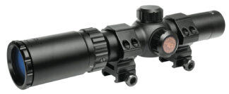Truglo Tru-Brite 30 Hunter 1-4x24mm 30mm Tube Circle Duplex Black