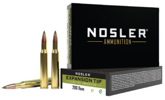 Nosler E-Tip .280 Rem 140gr Lead-Free Hunting Ammo, 20 Rounds Per Box