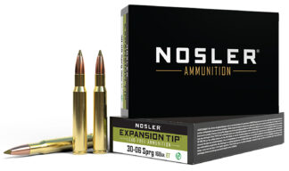 Nosler E-Tip .30-06 Springfield 168 Gr Lead-Free Hunting Ammo (20 Rounds)