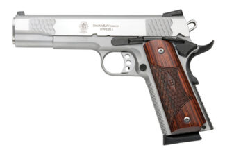Smith & Wesson SW1911 E-Series Single Action .45 ACP 5 in Stainless/Wood, 8+1 Rounds