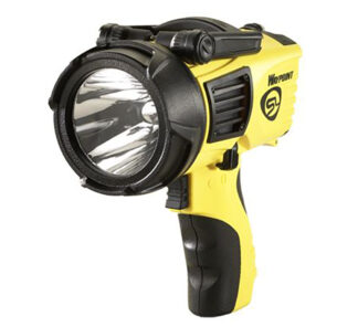Streamlight Waypoint LED Alkaline-Powered Spotlight, 550 Lumens, Yellow Pistol Grip