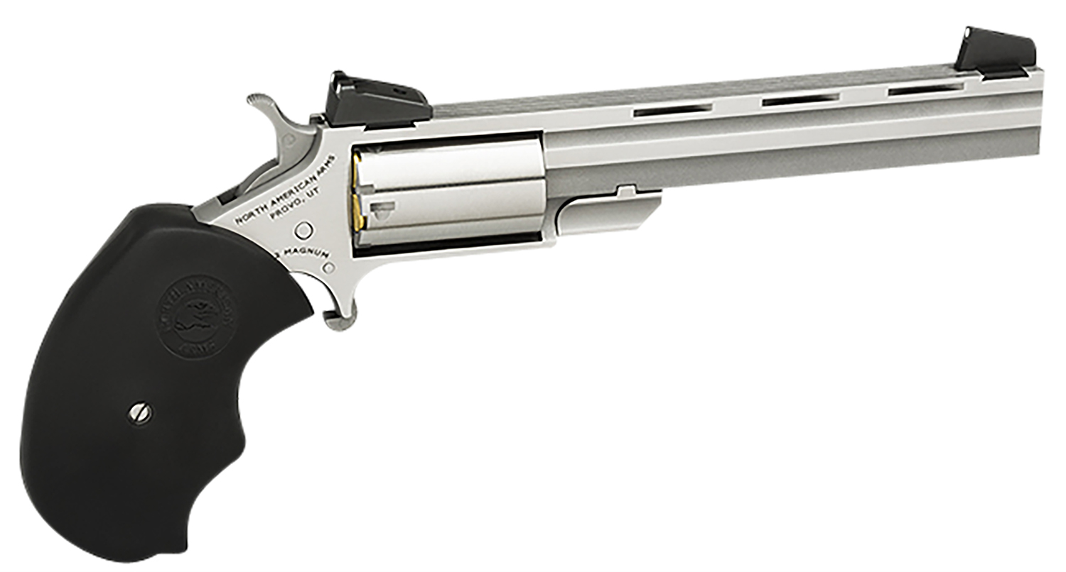 North American Arms MMTL Mini-Master .22 LR Single Action 4 in Stainless 5 Rounds