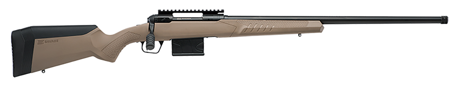 Savage Arms 57137 110 Tactical Desert 6mm Creedmoor 10+1 26", Matte Black Metal, Flat Dark Earth Fixed AccuStock with AccuFit