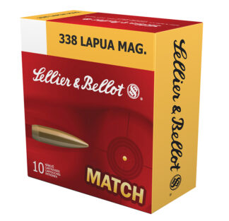Sellier & Bellot .338 Lapua Magnum 300 gr HPBT Match 10-Round Box