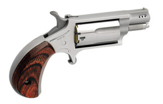 North American Arms Mini-Revolver Ported Snub .22 Magnum 1 1/8in Stainless Fixed Sights 5 Rounds