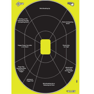 Allen EZ Aim Splash Handgun Trainer 12.5x18.25 Hanging Paper Target 30-Pack