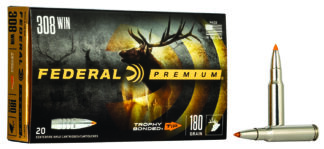 Federal Premium .308 Win/7.62 NATO 180 gr Trophy Bonded Tip, 20 Rounds