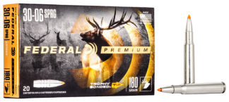 Federal P3006TT1 .30-06 Springfield 180 Gr Trophy Bonded Tip 20 Rounds Per Box