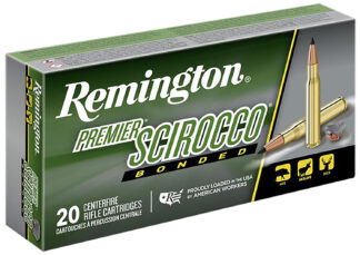 Remington Premier Scirocco Bonded .300 RUM 180 gr Polymer Tip Boat-Tail, 20 Rounds Per Box